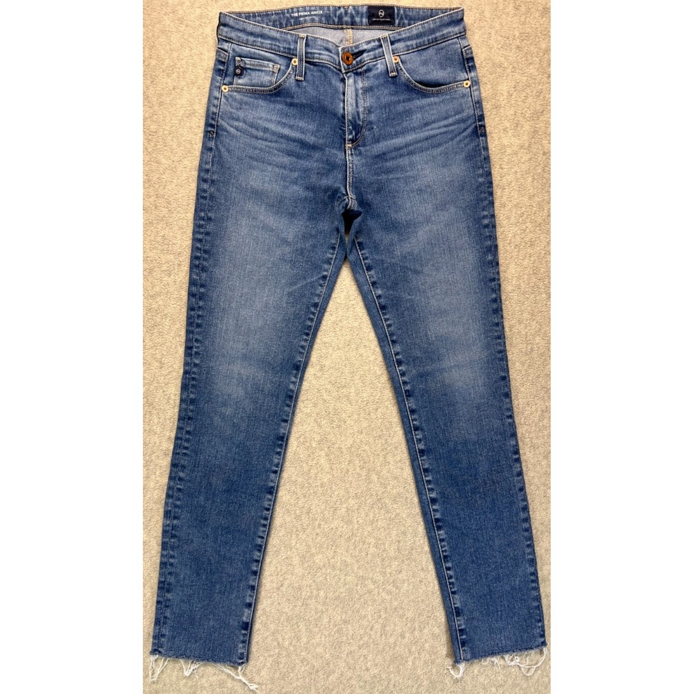 AG Adriano Goldschmied Ankle Women Skinny Jeans Blue Denim Stretch 5-Pockets 26R